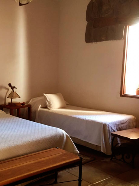 Single rooms of the Hotel Killa of Cafayate en Salta, Argentina